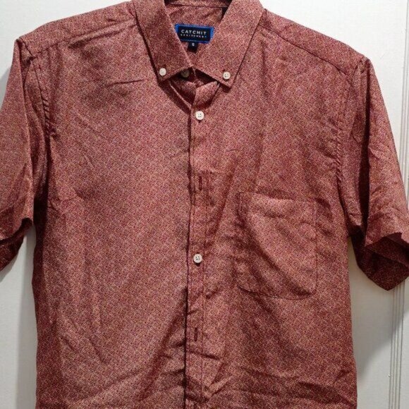 CatchIt Sportswear Short Sleeve Button Casual Shirt - Small - Unisex Youth - Picture 3 of 14